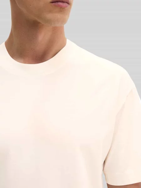 T-shirt o kroju loose fit z czystej bawełny Marc O'polo biała