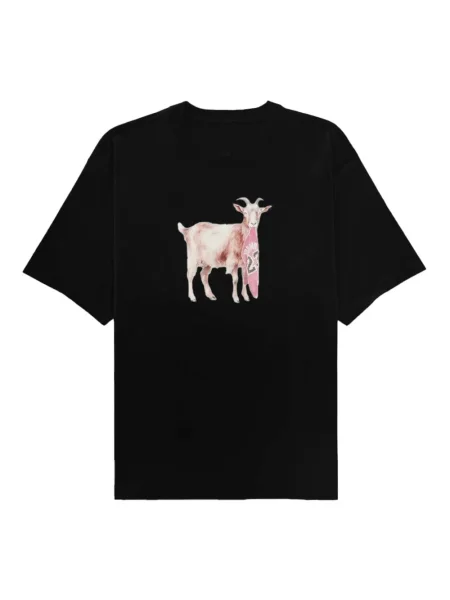 Tricou Nike din piele cu broderie negru