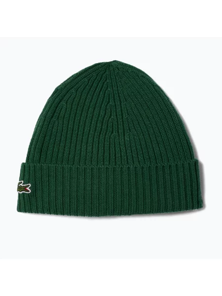 Zimná čiapka Lacoste green zelená