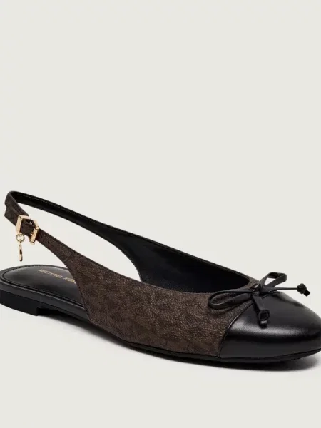 Michael Kors Balerini PIPER cu adaos de piele maro