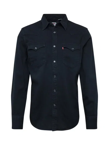 LEVI'S Srajca BARSTOW WESTERN STANDARD BLACKS' črna