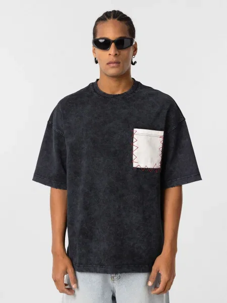 Dandalo Tricou negru alb