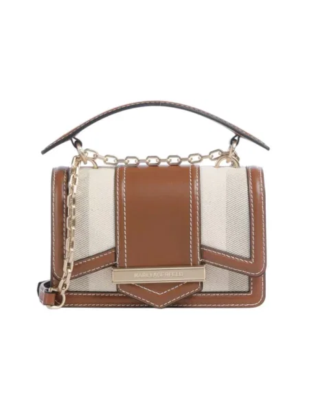 Torebka crossbody Karl Lagerfeld beżowa