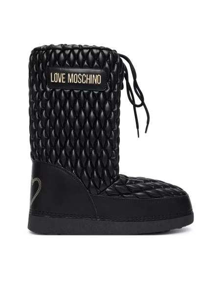 LOVE MOSCHINO Škornji za sneg črna
