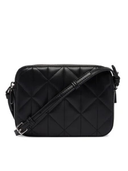 Kabelka Calvin Klein Quilted Double Zip Camera Bag čierna