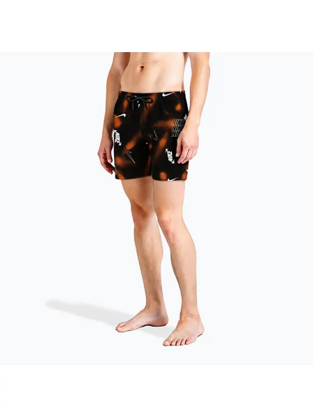 Șorturi de baie pentru bărbați Nike Multi Print 7" Volley black negru