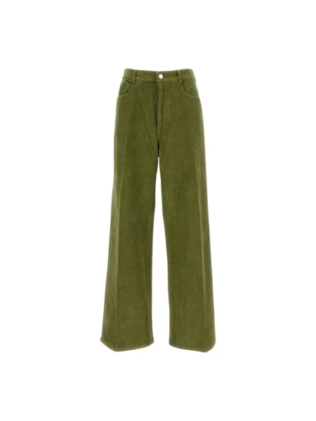 Spodnie Cellar Door prążkowane zielone