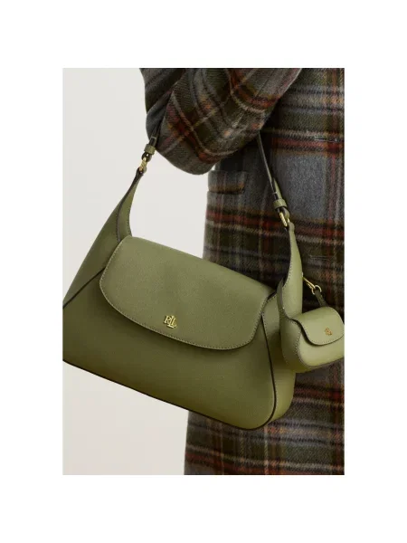 Portfel Lauren Ralph Lauren skórzany zielony