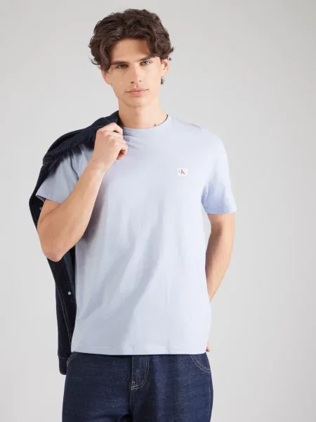 Calvin Klein Jeans Majica CLASSIC pastelno ljubičasta