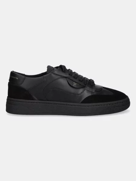 Кожаные кроссовки Giuseppe Zanotti черные