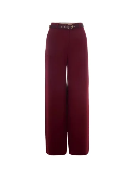 Cu centură pantaloni Max Mara roșu
