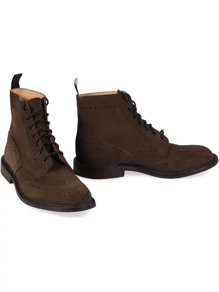 Botki Tricker's skórzane brązowe