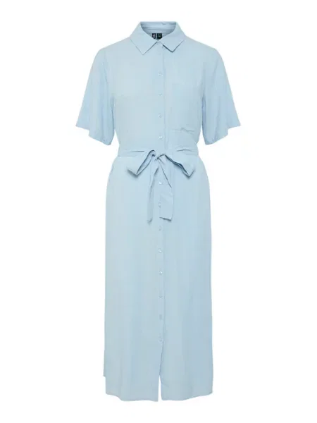 Srajčna obleka Pieces modra