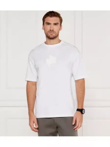 BOSS GREEN Tricou Mirror | Relaxed fit verde