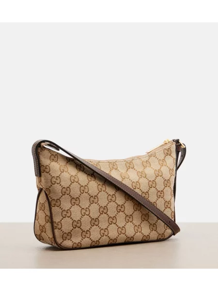 Geantă Gucci din canvas bej