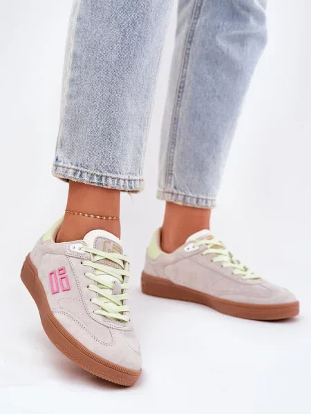 Semišové tenisky D.franklin biela