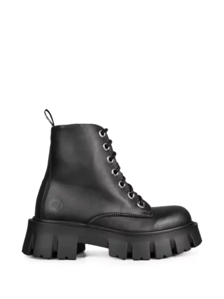 Botine Altercore cu șireturi din dantelă chunky negru