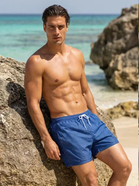 Pantaloni scurți de sport Dstreet albastru