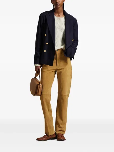 Căciulă Polo Ralph Lauren cu broderie tricotate de costum albastru