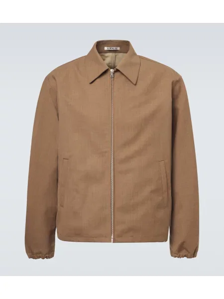 Volnena jakna Auralee rjava