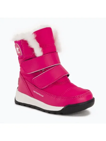 Детски ботуши за сняг Sorel Whitney II Strap WP cactus pink/black черно