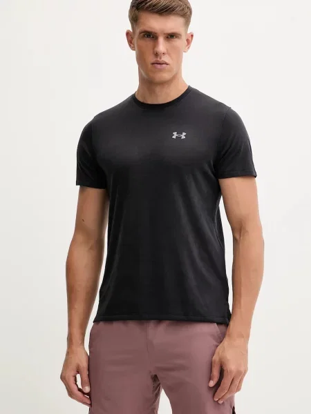 Тениска за трениране Under Armour с принт черно