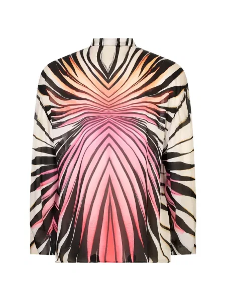 Cămașă Roberto Cavalli de mătase negru