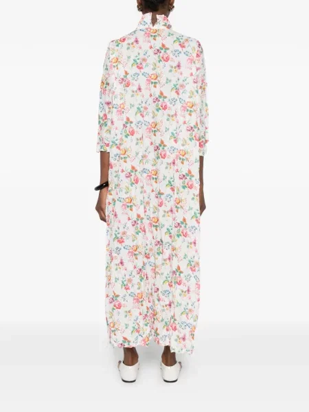 Sukienka midi Daniela Gregis z dekoltem w serek biała