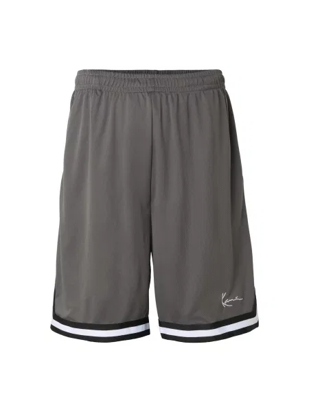 Karl Kani Pantaloni Essential gri închis / negru alb
