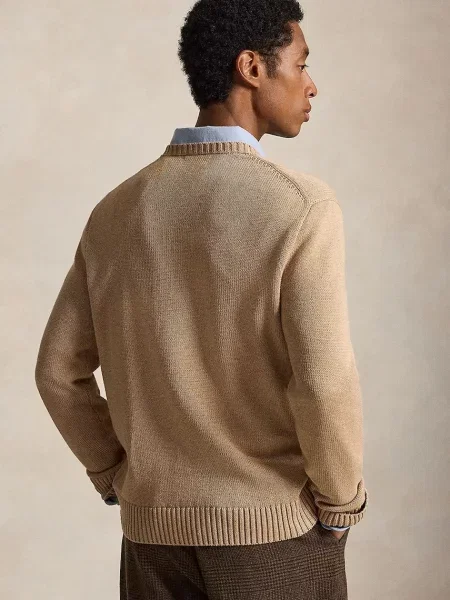 Polo Ralph Lauren pulover bombažen bež