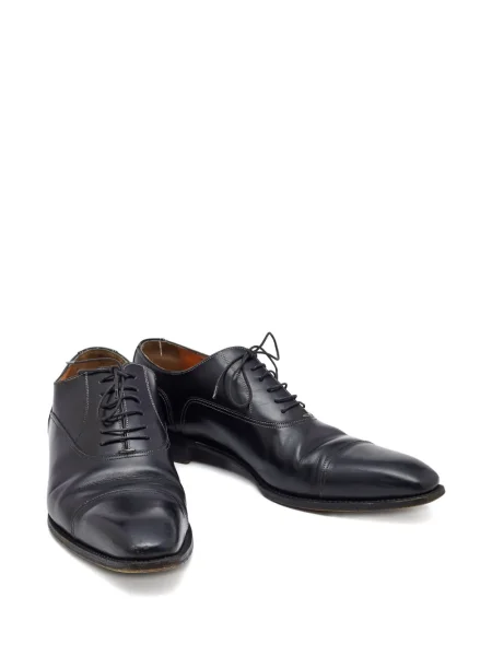 Oxford Santoni din piele negru