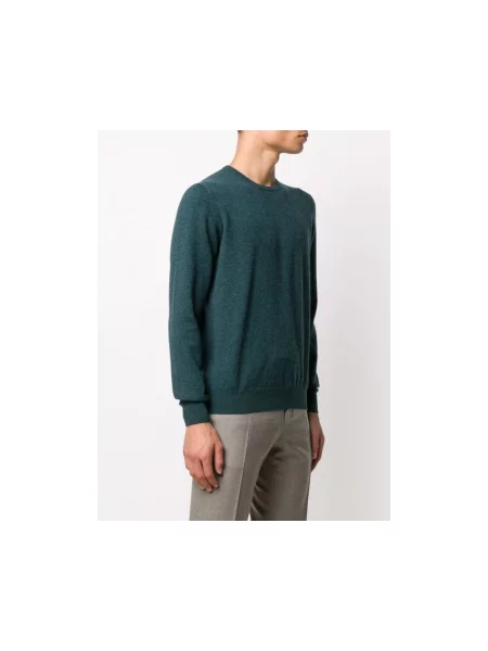 Sweter Barba Napoli z kaszmiru zielony