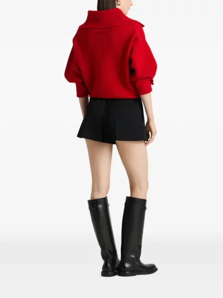 Pantaloni scurți Givenchy de lână negru