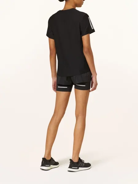 Adidas Běžecké Tričko Own The Run černá bílá