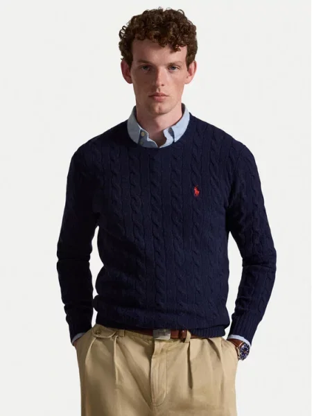 Polo Ralph Lauren Sveter Tmavomodrá červená