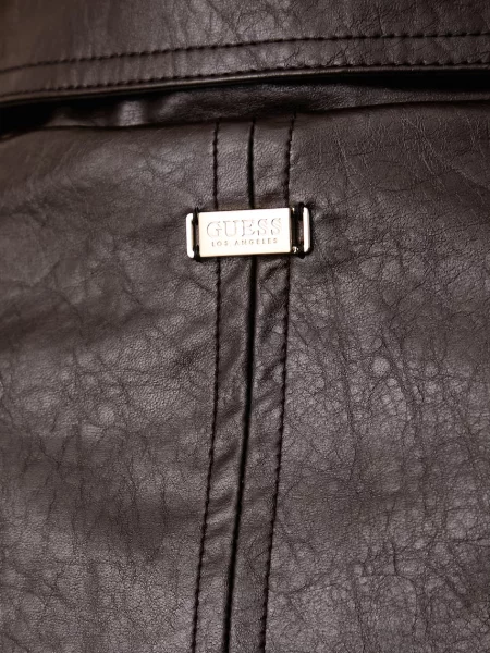 Кожаное пальто Guess