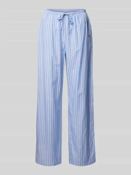 Spodnie materiałowe z prostą nogawką i naszywką z logo model ‘FRIDA’ Noisy May