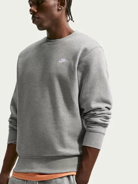 Nike Sportswear férfi melegítőfelső pamuttal Club szürke