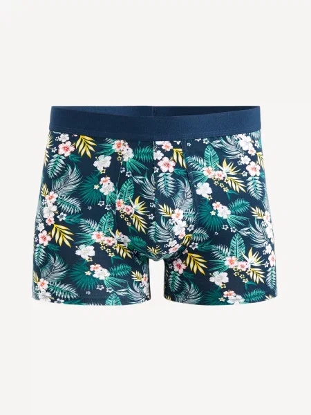 Boxerky Celio s potiskem modré