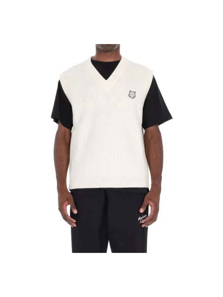 Sweter Maison Kitsune beżowy