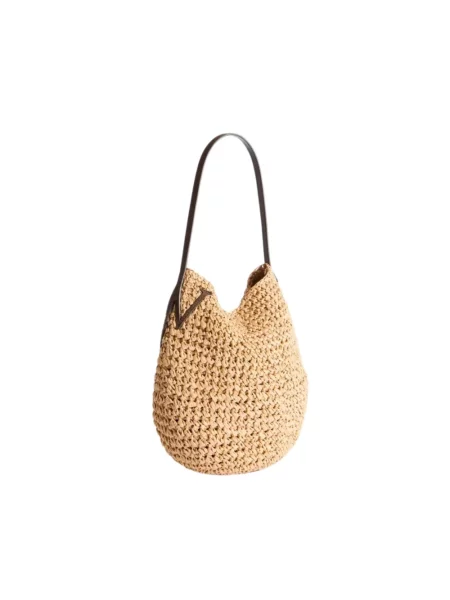 Torebka Jw Anderson skórzana beżowa