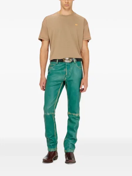 Lung tricou Diesel din jerseu maro
