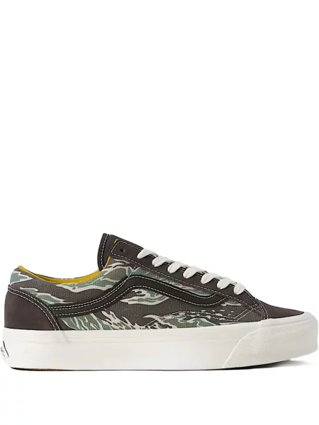 Sneakerși Vans Old Skool cu dungi de tigru verde