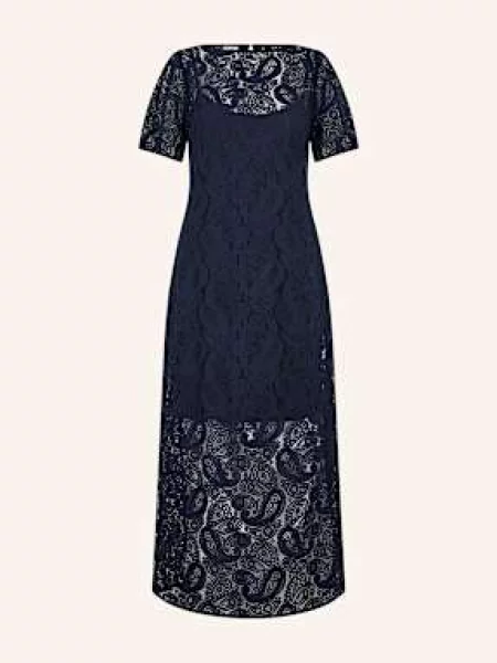 Baum Und Pferdgarten Sukienka Z Koronki Adelene blau granatowa
