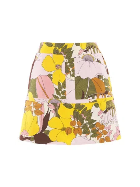 Mała spódnica mini La Doublej retro z naszywanymi kieszeniami