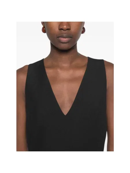 Sukienka Fendi wełniana czarna