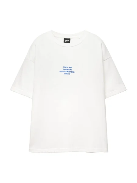 Pull&Bear Tricou STWD albastru alb