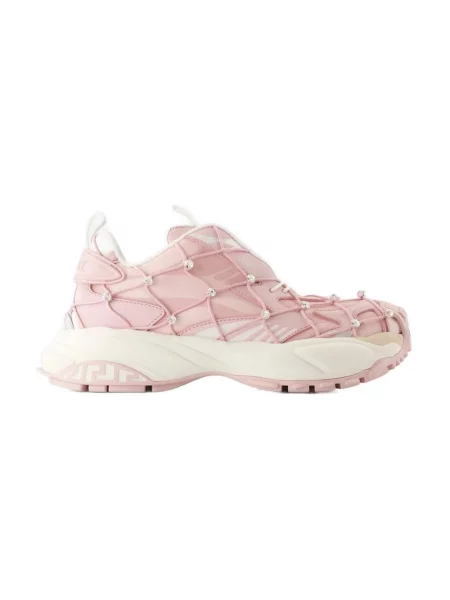 Sneakersy Versace skórzane różowe