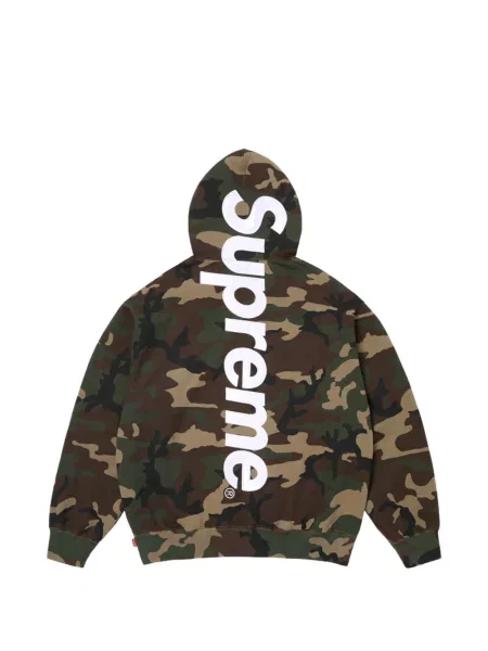 Hanorac cu glugă Supreme cu imagine verde
