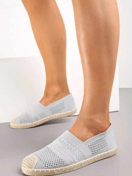Espadrile Deschis cu Față Împletită Mokosa gri